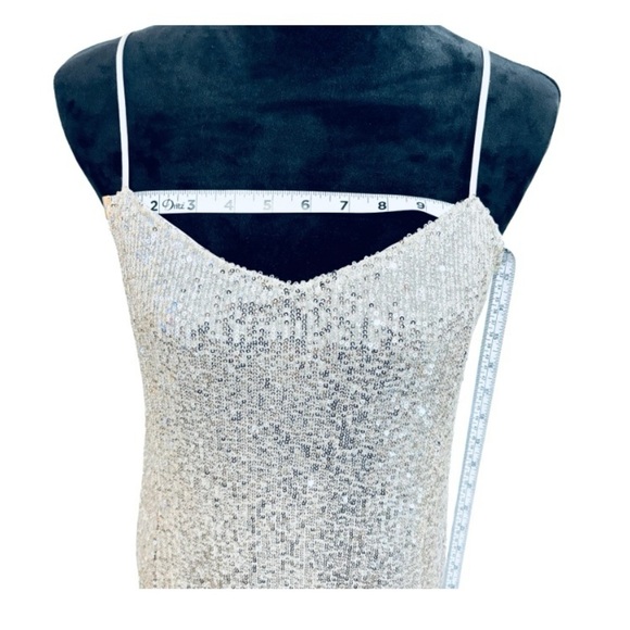 Worthington Womens Sleeveless Sequin Slip Dress Size Small - Picture 8 of 10